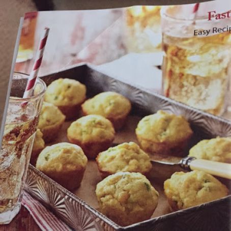 Mini Creamed Corn Muffins with Cheddar and Jalapeno