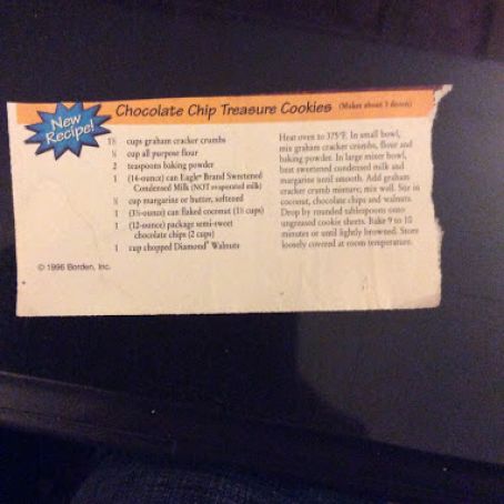 Chocolate Chip Treasure Cookies