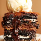 Ultimate Chocolate Chip Cookie n’ Oreo Fudge Brownie Bar