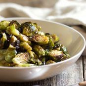 Honey Balsamic Roasted Brussels Sprouts