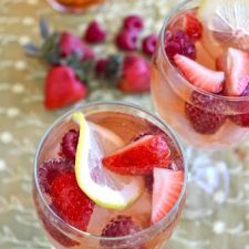 Strawberry & Limoncello Rosé Sangria