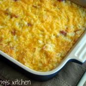 Cheesy Hashbrown Casserole W/Ham