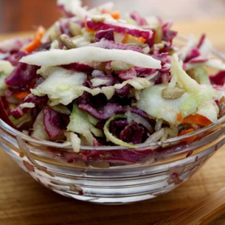 Coconut Oil Vinaigrette Coleslaw