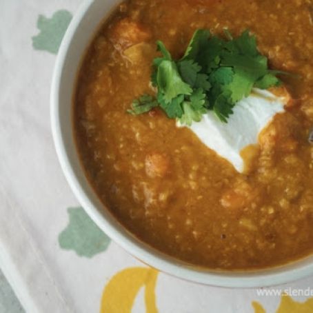 Red Lentil, Curry, and Carrot Stew
