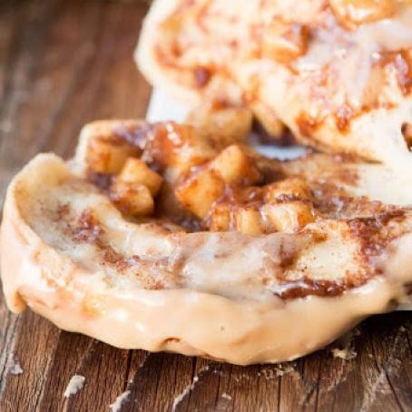 Apple Pie Pull Apart Bread with Maple Glaze