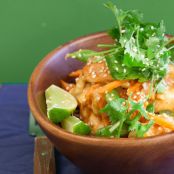 Sesame Chickenwith Soba Noodles & Snap Peas