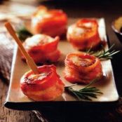 Scallops - Glazed & Bacon Wrapped