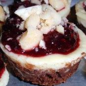 Mini Blackberry and Macadamia Nut Cheesecakes