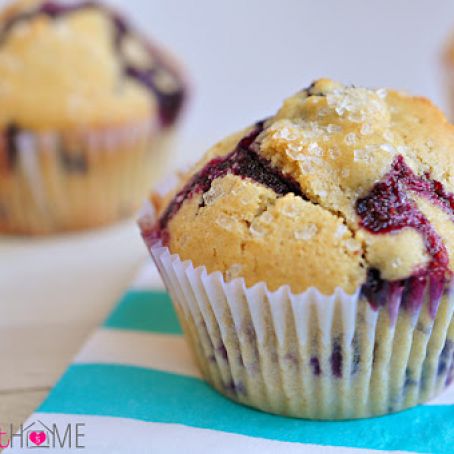 Blueberry Muffins with optional Cream Cheese Filling