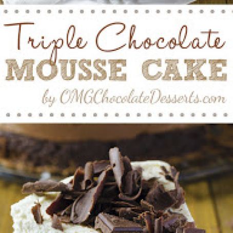 Triple Chocolate Mousse Cake