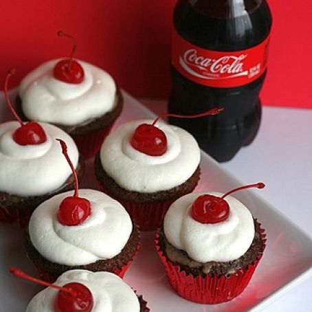Cherry Coke Cupcakes