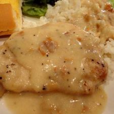 Pork Chops and Potatoes in Creamy Ranch Gravy