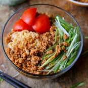 Homemade Spicy Pork Ramen Noodles (Ja Ja Men)
