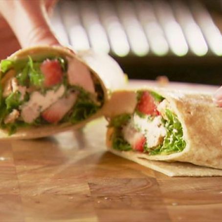 Grilled Chicken and Strawberry Salad Wrap (Pioneer Woman)