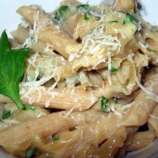 Gorgonzola and Caramelized Onion Sauce on Penne
