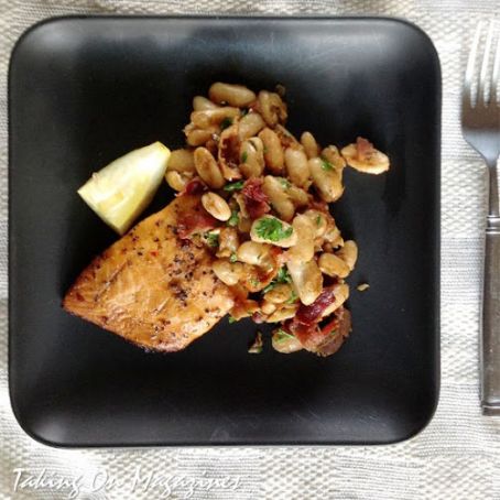 White Beans with Bacon and Rosemary