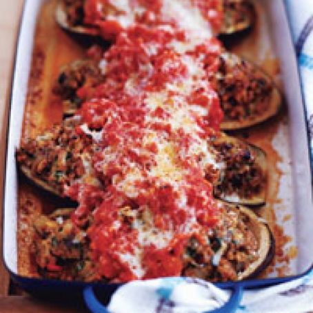 Sardinian Stuffed Eggplant