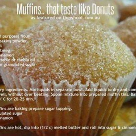 Muffins that taste like Donuts