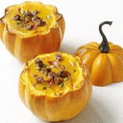 Squash Soup in Pumpkin Bowls