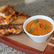 Grilled Cheese Sandwich and Tomato Soup