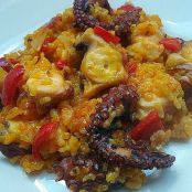 PULPO CON ARROZ A LA GALLEGA