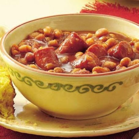 Slow-Cooker Beans and Wieners