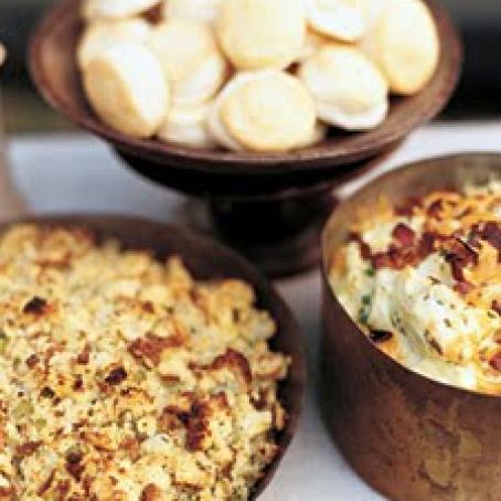 Mashed Potatoes with Bacon & Cheddar