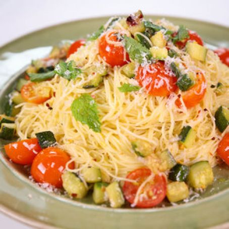 Angel Hair with Zucchini and Mint