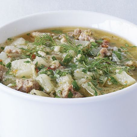 Sausage, Potato, and Fennel Chowder