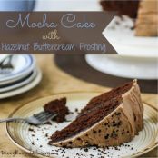 Mocha Cake with Hazelnut Buttercream Frosting