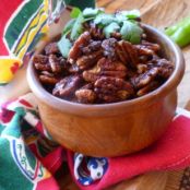 Hot Habanero Pepper Sauced Pecans