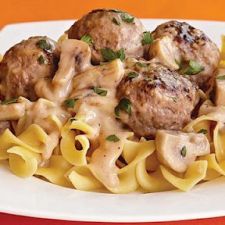Turkey Meatball Stroganoff