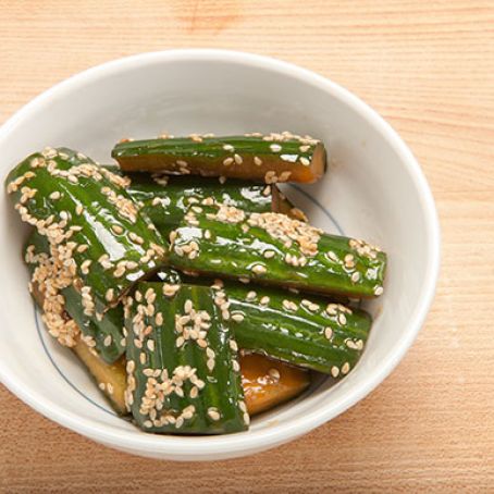 Cucumber Salad with Sesame Japanese Style