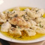 Gnocchi -  Mascarpone And Lemon With Butter Thyme Sauce