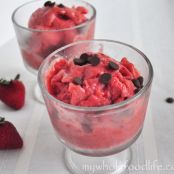 Strawberry Rhubarb Sorbet