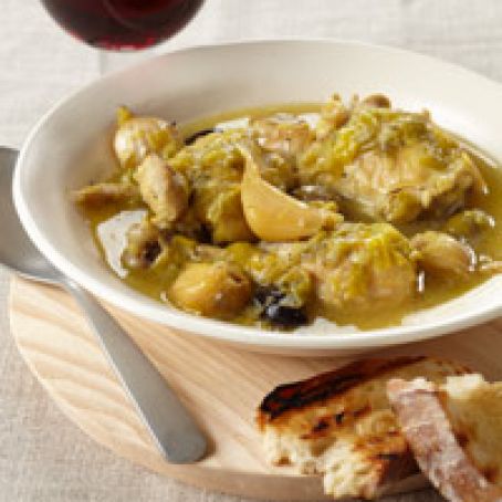 Slow Cooker Chicken with 40 Cloves of Garlic