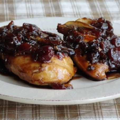 Chicken in Balsamic Cherry Sauce