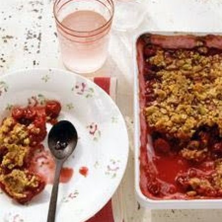Sour-Cherry Pistachio Crisp