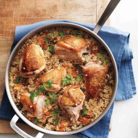 Skillet Chicken with Apricots and Capers