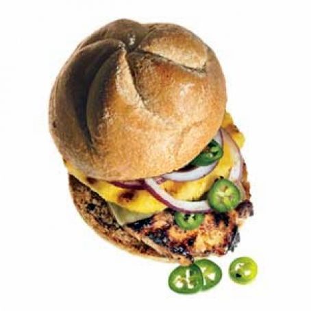 Grilled Chicken and Pineapple Sandwich