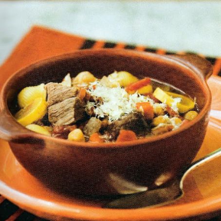 Chunky Minestrone with Beef