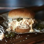 Crock Pot Pulled Chicken: Cheesy Jalapeño Popper Style!