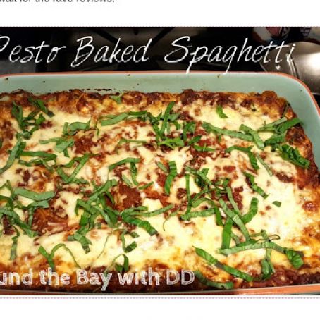 Pesto Baked Spaghetti