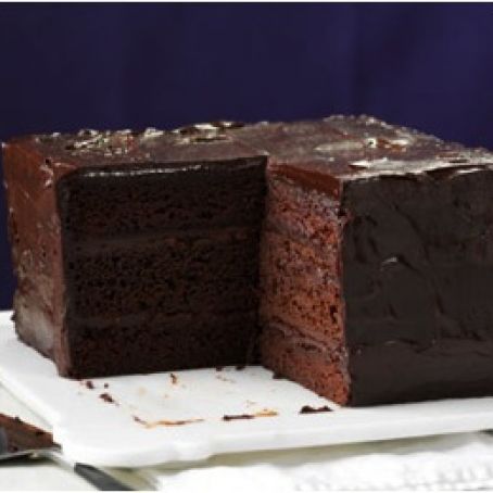 Deep & Dark Ganache Cake Recipe