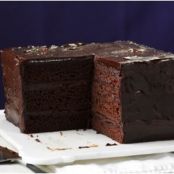 Deep & Dark Ganache Cake Recipe