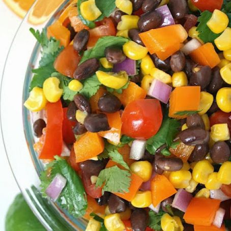 Southwestern Black Bean Salad with Citrus Dressing