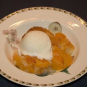 Bisquick Peach Cobbler for 2