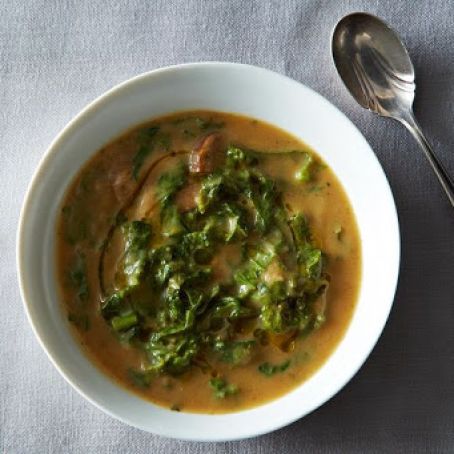 Caul-do Verde (Portuguese Caldo Verde with Cauliflower)