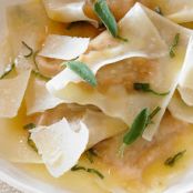 Squash Ravioli with Sage Hazelnut Butter