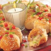 Festive Ham and Cheese Wreath